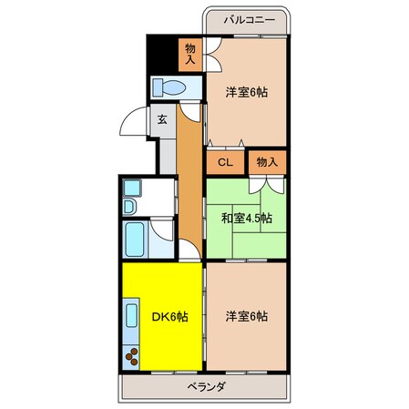 サンシャインロードＭの物件間取画像